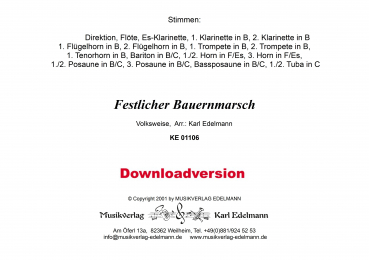 Festlicher Bauernmarsch - Download